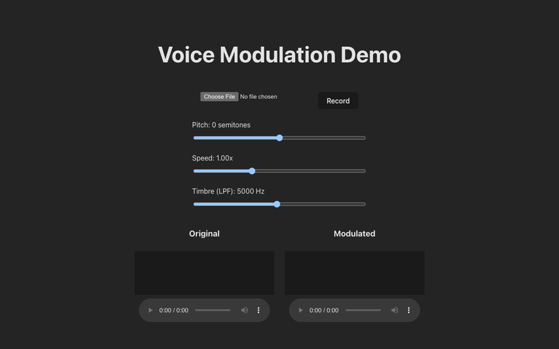 Three Prompts: Voice Modulation