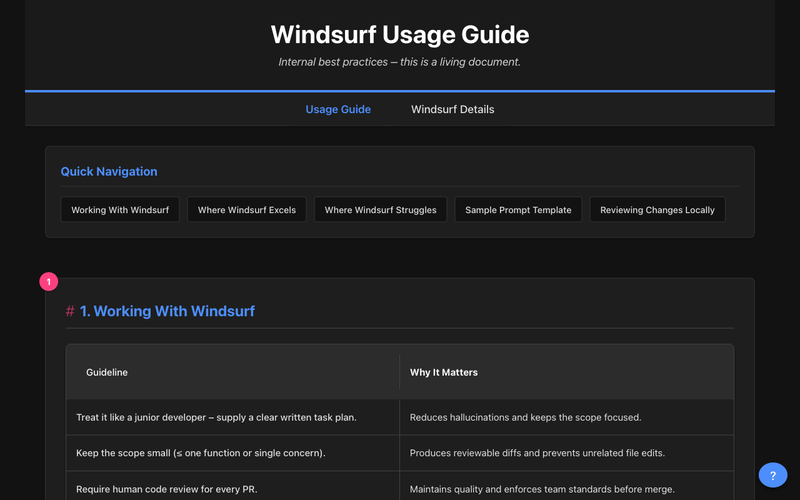 Three Prompts: Windsurf Learning