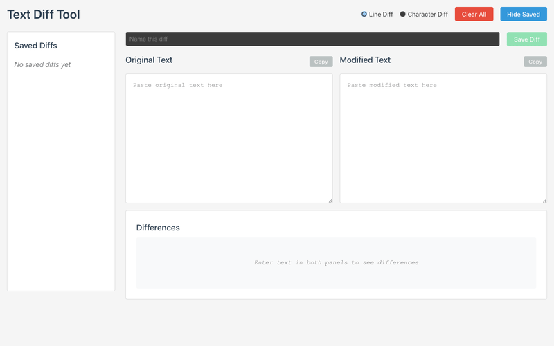 Three Prompts: Diff Tool